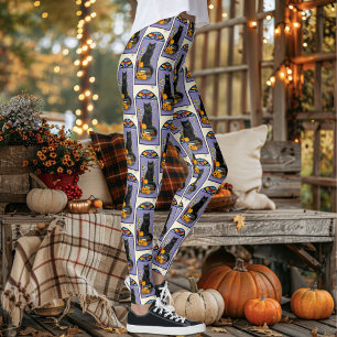 Leggings Chat noir Art Nouveau