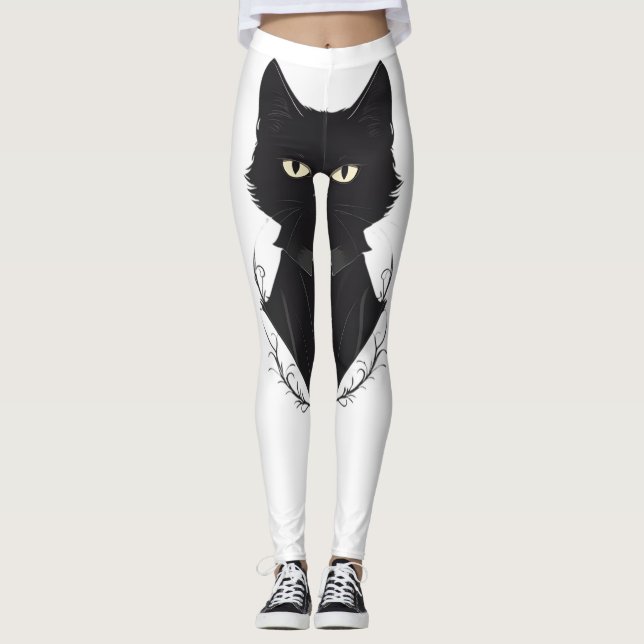 Leggings Chat noir enchanté de Salem (Devant)