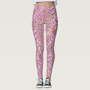 Leggings Chateau rayé à la mode de la peau de tigre de l