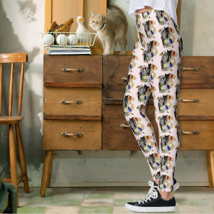 Leggings Chaton noir Pinceau Pot de peinture Artiste Chat R