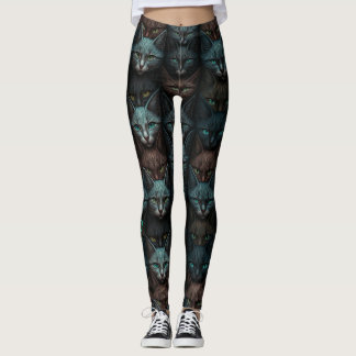 Leggings Chats Beau Dark Personnaliser les amoureux Personn