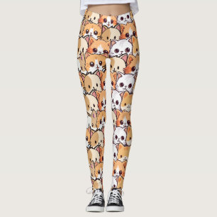 Leggings Chats mignons chaton orange chaton animal Motif sa
