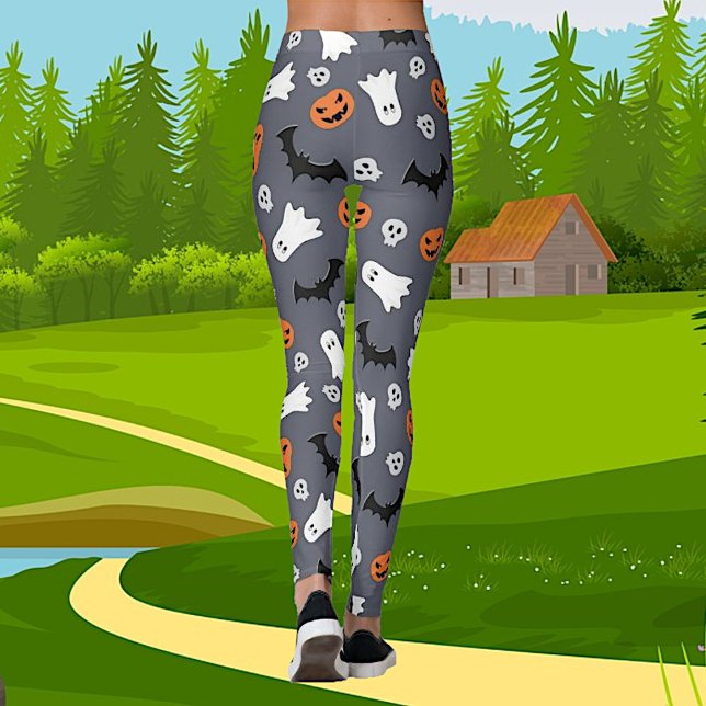 Leggings Chauve-Feu D'Halloween Et Citrouilles (Créateur téléchargé)