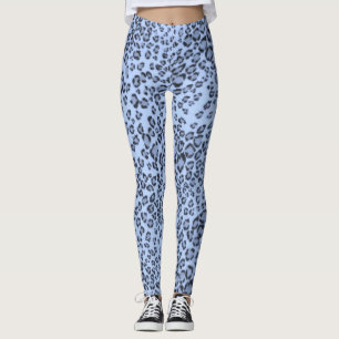 LEGGINGS CHEETAH BLEUE