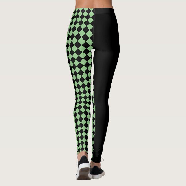 Leggings Chèques / Noir (Dos)