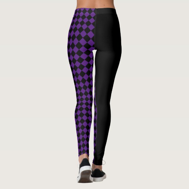 Leggings Chèques / Noir (Dos)
