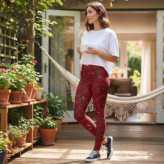 Leggings Cherry Bomb Sass (Créateur téléchargé)