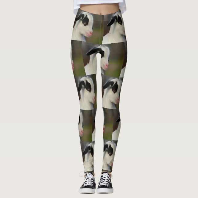 Leggings Chèvre mignonne de bébé (Devant)