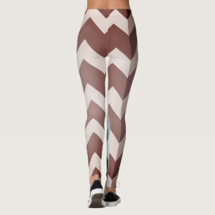 Leggings chevron abstrait surdimensionné géométrique à deux