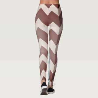 Leggings chevron abstrait surdimensionné géométrique à deux
