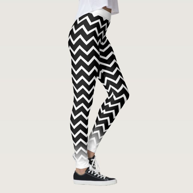 Leggings Chevron blanc sur votre Col. (Droite)