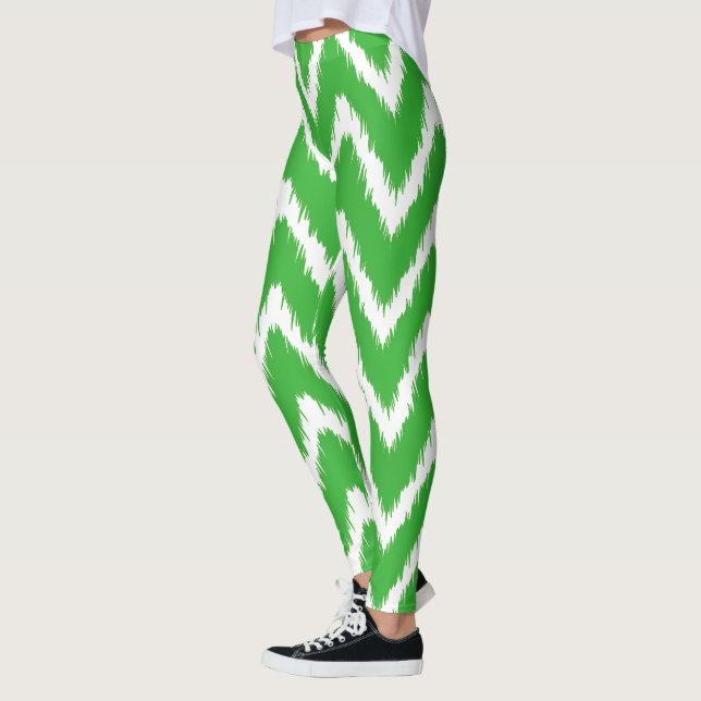 Leggings Chevrons de chalet sud de la chaux (Gauche)