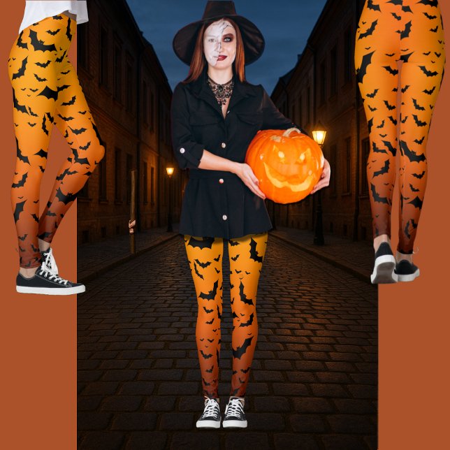 Leggings Chic, Amusant & Chauves-souris Éffrayantes polyval (Créateur téléchargé)