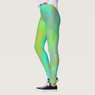 Leggings Chic Butterfly Aquamarine
