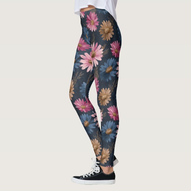Leggings Chic Daisy Sparkle Gym Maternité (Gauche)
