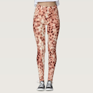 Leggings Chic Joli Rose Gold Leopard