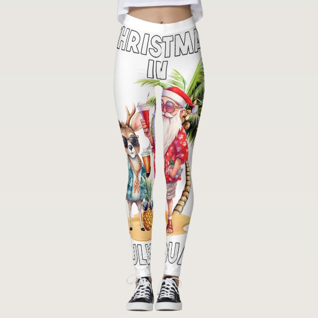 Leggings Chicago City Vêtement Downtown Walking Bear Silhou (Devant)