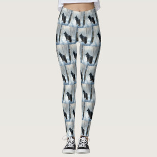 Leggings Chien à neiger belge Noël