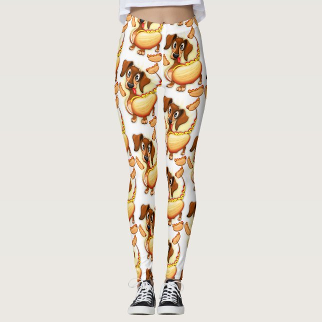 Leggings Chien chaud Dachshund (Devant)