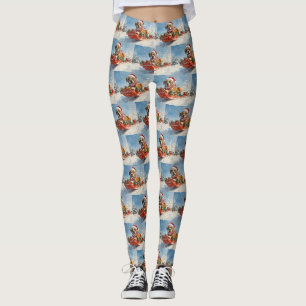 Leggings Chien de boxe dans la corniche laissez-le neiger N