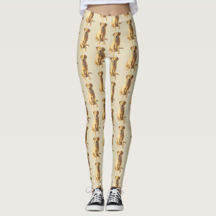 Leggings Chien de trieur du Labrador jaune