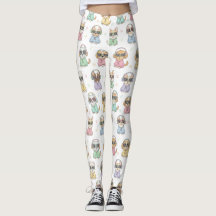 Leggings Chien Mignon pour Femmes – Dessin Animé C