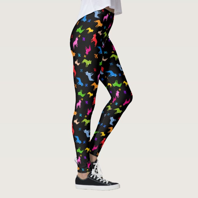 Leggings Chien motif français Bulldogs (Droite)