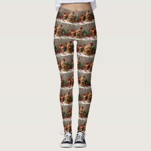 Leggings Chien Terrier Australien Noël Festif
