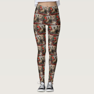 Leggings Chien Terrier Skye Noël Festif