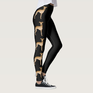 Leggings Chiens De Cartoon Cute Grisons Italiens Fawn Sur N
