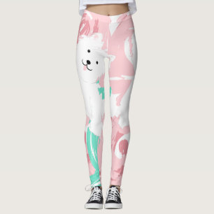 Leggings Chiens de chiots blancs mignons de Westie