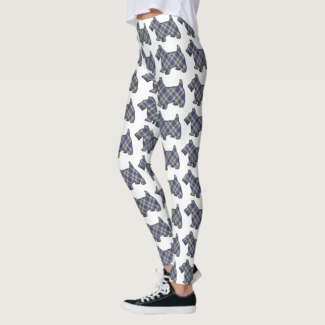 Leggings Chiens écossais de Scottie de tartan de Hannay de (Gauche)