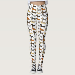 Leggings Chiens Wiener De Cute Dachshund Yoga Personnalisab