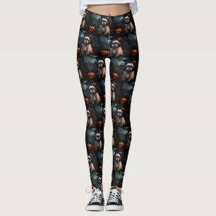 Leggings Chih Tzu Halloween effraie