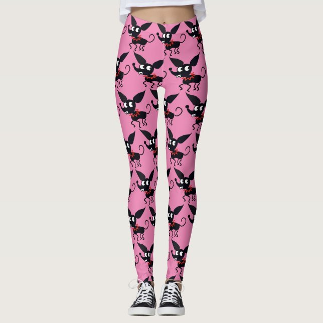 Leggings CHIHUAHUA CHIHUA CHIHUA STYLE MEXICAN CARTOON Legg (Devant)