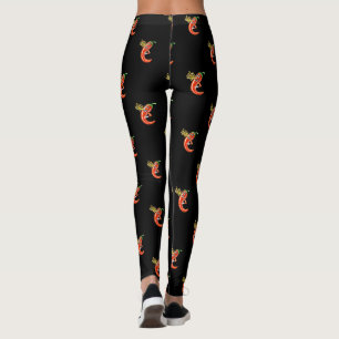 Leggings Chili épicé drôle sur feu