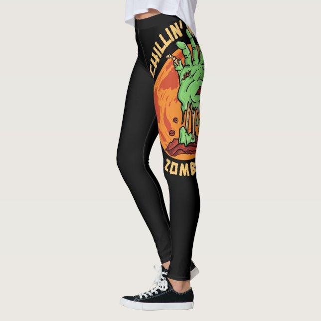 Leggings  Chillin avec mes zombies (Gauche)