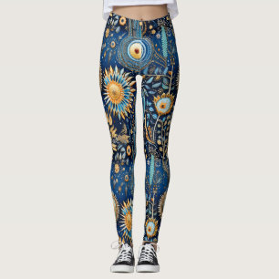 Leggings Chinoiserie Oiseaux Exotiques Motif Botanique (4)