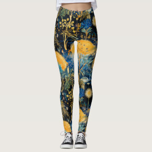 Leggings Chinoiserie Oiseaux Exotiques Motif Botanique (5)