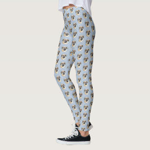 Leggings Chinook (Oreilles Laissées) Peinture - Art Chien o