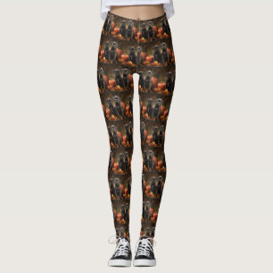 Leggings Chiots Cane Corso Délice d'Automne Citrouille