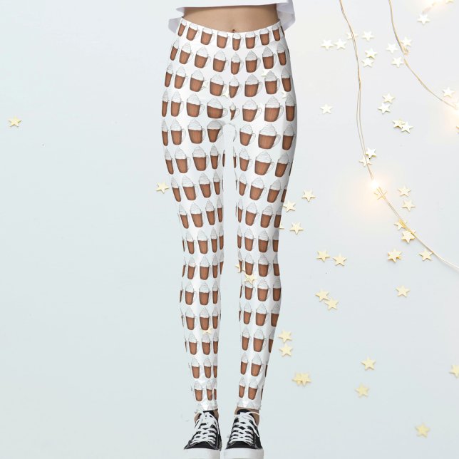 Leggings Chocolat chaud cacao Vacances de Noël Boissons (Cocoa Leggings)