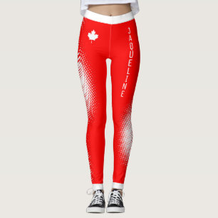 Leggings Choisissez votre couleur / votre nom Motif de poin