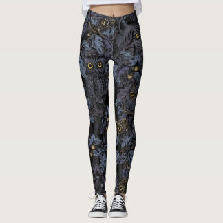 Leggings Chouette lynx conception de nuit