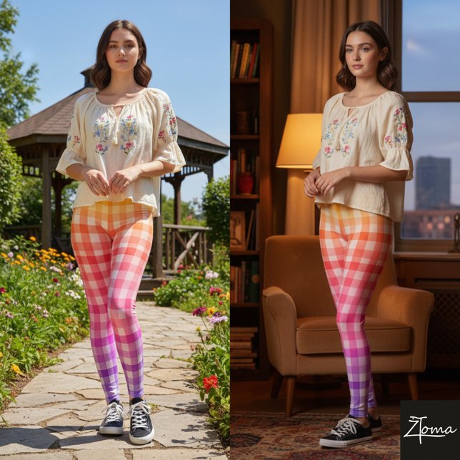 Leggings Chroma Check (Créateur téléchargé)