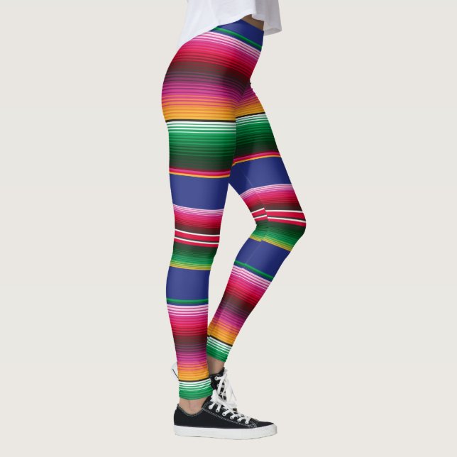 Leggings Cinco de Mayo Serape Blanket Légendes Motifs (Droite)