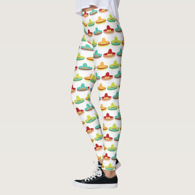 Leggings Cinco de Mayo Sombrero Mariachi Culture mexicaine (Gauche)