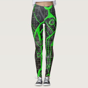 Leggings Circuit vert