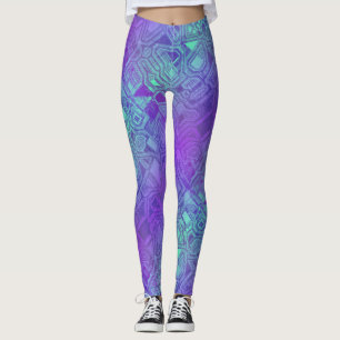 Leggings Circuits de bonbons - bleu baie :