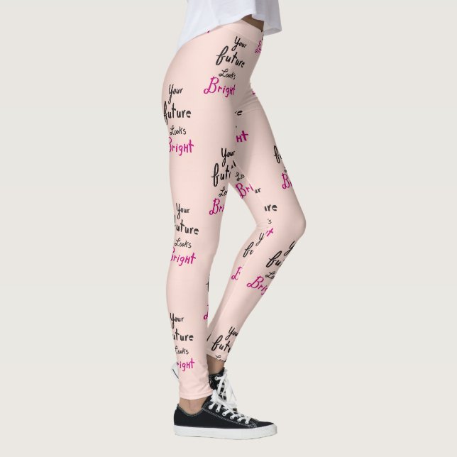 Leggings Citation de mème Positive Future Hot Yoga (Droite)